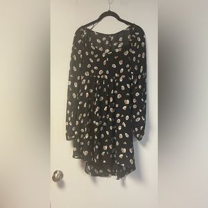NEW.  Women’s long sleeve animal print babydoll dress. Size Small